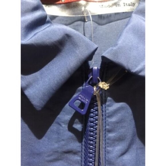 NWT PRADA short sleeve sporty shirt mesh back panel zipped seam 3/4 zipper sz M - Picture 3 of 10